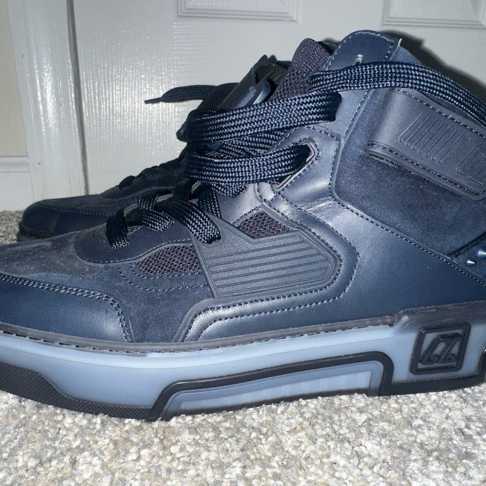 Louis Vuitton Black High-Top Sneakers with Ankle Support